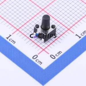 TS-1091C-A7B3-D2 Tactile Switch SMD Switch Single Pole Single Throw Round Button 2.5N Horizontal Mount - Product Image 1