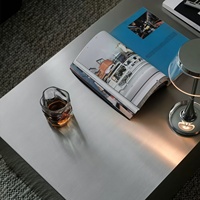 Ensemble de table basse et canapé en acier inoxydable Bauhaus, style moderne minimaliste, meubles de salon pour petits appartements, modèle sans assemblage