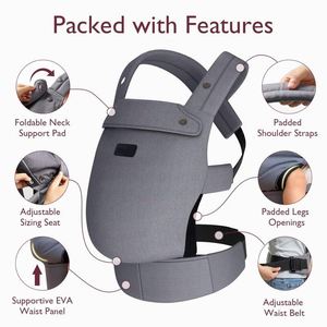 Muestra Gratuita de Portabebés Ergonómico, Cómodo y Ligero para Recién Nacidos hasta Niños Pequeños, de 7 a 44 Libras, Fácil de Poner - Product Image 5