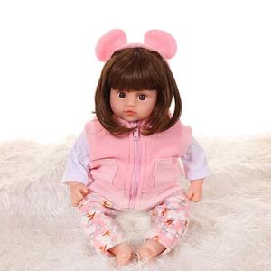 Vente en gros 45cm fonctions musique parler poupées fille décorative poupée enfant jouet en peluche populaire silicone poupée bébé <span class=keywords><strong>Reborn</strong></span> pour filles enfants - Product Image 6