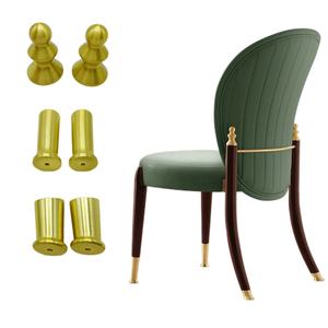 Patas de <span class=keywords><strong>Silla</strong></span> Decorativas de Estilo Francés en Aleación de Zinc Dorado Premium - Product Image 1