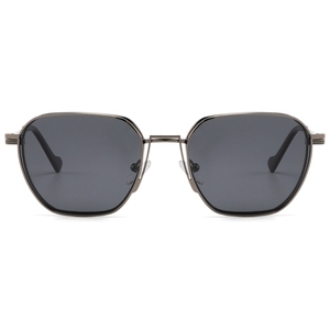 Lunettes de soleil unisexes à clipser avec monture métallique rectangulaire, protection UV400, style protection solaire pour adultes - Product Image 6