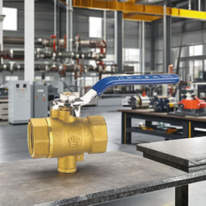 Corps de robinet à tournant sphérique en laiton bidirectionnel interrupteur manuel résistance à la pression épaissie-sonde mesure de la température eau <span class=keywords><strong>gaz</strong></span> huile Angle - Product Image 3