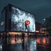 Pantalla LED de alto brillo, Panel fijo de pantallas LED de cartelera P5 para publicidad al aire libre, módulo LED SMD a todo Color
