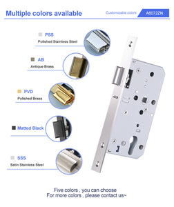 A6072zn morליווי לילה מנעול עם מפתח עמיד נגד גניבה ce מוסמך ss שחור משובח גימור לדלתות עץ ופלדה - Product Image 3