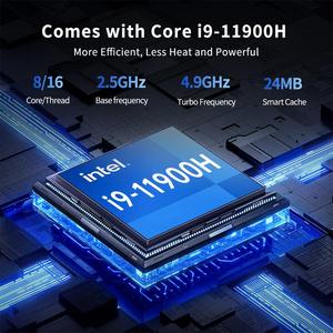 Nhà Máy bán hàng trực tiếp mini chơi game PC I9 11900H Mini PC Intel I9 16GB RAM 1TB SSD windows11pro kép + VGA cho Barebone máy tính - Product Image 3