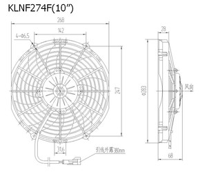 พัดลมคอนเดนเซอร์ขนาด 10 นิ้ว สำหรับระบบทำความเย็นตู้เย็น รถยนต์ รถบัส IATF16949 SPAL VA11-AP10/<span class=keywords><strong>CWP</strong></span>-29A - Product Image 3