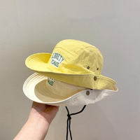 Sombrero de Pescador de Secado Rápido Estilo Coreano, Protección Solar, Gorra de Playa para Bebés Niñas, Primavera Verano, Uso al Aire Libre