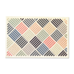 Tapis de salle de bain géométrique coloré rectangulaire antidérapant en PVC pour l'entrée de la maison et la salle de bain - Product Image 5