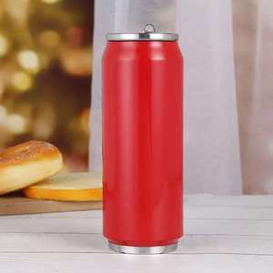 Thermos portable moderne personnalisé en acier inoxydable avec paille anti-fuite pour les voyages - Product Image 2