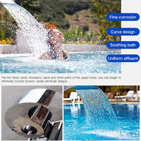 Décoration graphique aquatique pour centres commerciaux intérieurs, jardins extérieurs, piscines, fontaines, rideaux de pluie, rideaux d'eau personnalisés