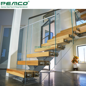 अनुकूलित रंग सुरुचिपूर्ण सीढ़ी डिजाइन सीधे स्टेनलेस स्टील मोनो स्टाफ़ अस्थायी सीढ़ियों लागत - Product Image 2