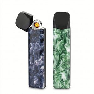 Fashionable Colorful Portable Cigarette <b>Lighter</b> USB Rechargeable Battery <b>Windproof</b> Flameless Design Reusable for Daily - Product Image 2