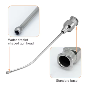 Ganado Bend Head Alimentación Jeringa Aguja Acero inoxidable Conejo Piglet Hamster Pet Drench Cánula - Product Image 6