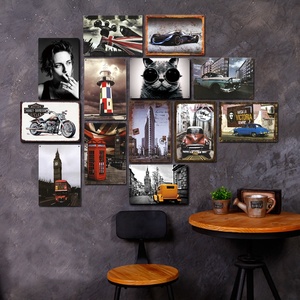 Plaques Métalliques Vintage Décoratives pour Garage, Affiches Hot Rod, Plaques Métalliques Rétro pour Stations-Service, Décoration Murale pour Man Cave - Product Image 2