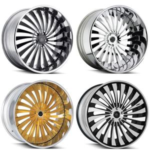 Rines Forjados de 2 Piezas 4x108 4x114.3 4x100 de 15" 16" 17" 18" Pulgadas de Aleación con 4 Agujeros para <span class=keywords><strong>Mini</strong></span> <span class=keywords><strong>Cooper</strong></span> Smart - Product Image 3