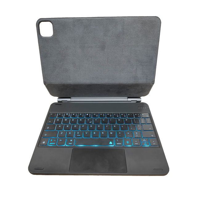 New Custom Language Layout Aluminum Alloy RGB Backlit Detachable Magic Keyboard Touchpad for iPad Air 10.9 Pro 11 2.4Ghz