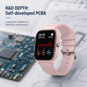 Montre connectée intelligente Lady Pink P9 avec bracelet tactile complet, écran TFT, fonction de réponse aux appels, couleur alliage OEM - Product Image 5