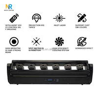 Projecteur laser DJ RUIEN Club DMX512 150W à tête mobile 6 yeux RGB 3-en-1 Beam Strobe Matrix