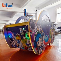 Mesa de Hockey de Aire Infantil LIFUN Interstellar Baby Star para 2 Jugadores, Operada con Monedas, Juego de Arcade para Niños con Dispensador de Boletos para Centros Comerciales