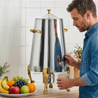 Distributeur de café et de jus commercial en acier inoxydable sur mesure, prix d'usine, pour la restauration, en vente