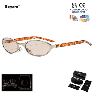 Boyarn Fashion - <span class=keywords><strong>Gafas</strong></span> de Sol Ovaladas Simples y Modernas para Mujer, <span class=keywords><strong>Gafas</strong></span> Versátiles Casuales con Protección UV - Product Image 2