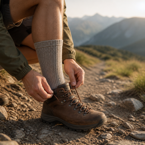 <b>Merino</b> Wool <b>Men</b> Crew <b>Socks</b> Thermal <b>Socks</b> - Athletic <b>Socks</b> for <b>Men</b>, Suitable for Hiking,Trekking,Camping - Product Image 2