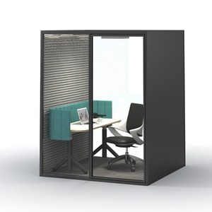 Cabina de Oficina Insonorizada y Móvil, Cabina Telefónica Privada con Sistema de Ventilación - Product Image 6