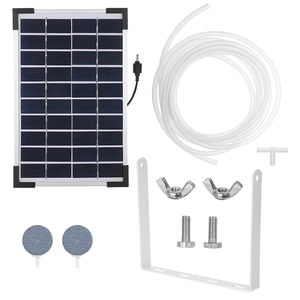 Bomba de Ar Solar para Aquário Mini Lago de Pesca Bomba de Ar Submersível Operada por Bateria para Lago de Peixes Tanque de Peixes - Product Image 3