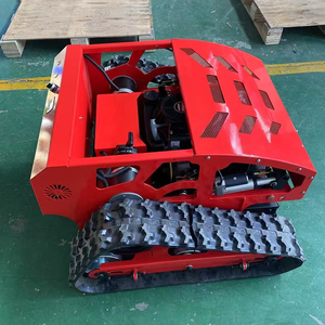 ガソリン駆動自動チェーントラック4-Strockリモートコントロール除草ロボット農場用草をすばやく正確に切断 - Product Image 2