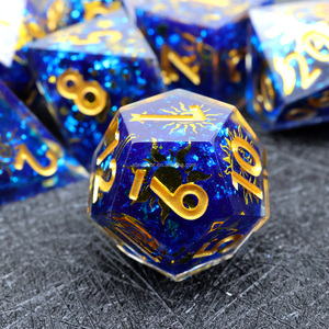 Làm Bằng Tay Đa Diện Sắc Nét Cạnh Xúc Xắc Cho Vai Trò Chơi Bảng Trò Chơi Hội Đồng Quản Trị Trò Chơi Nhựa Dnd Xúc Xắc Đặt Quà Tặng <span class=keywords><strong>RPG</strong></span> Dice-L8 - Product Image 3