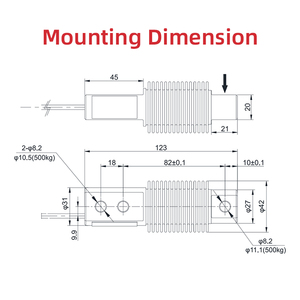 RIGHT China Manufactory T701 5kg célula de carga sensor calibração célula de carga pesando multiuso IP 68 - Product Image 2