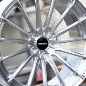Cerchi Forgiati TITAN FORCE 20x9 20x10.5 5x112 P103 Multirazza Argento Spazzolato per Audi RS4 RS5 <span class=keywords><strong>Volkswagen</strong></span> Golf R Mk8 - Product Image 5