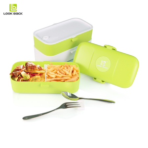 Santé Matériel Facile À Nettoyer Couvercles Hermétiques Stockage Boîte À <span class=keywords><strong>Bento</strong></span> Pour Enfants avec Cuillère Fourchette - Product Image 1
