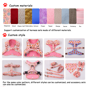 OKEYPETS Designer Custom Fashion Umwelt freundlich Weich Komfortabel Neopren Animal Print Rucksack Verstellbares Haustier Hunde geschirr Für Hund - Product Image 4