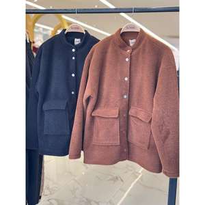 Manteau en fausse fourrure pour femme Sobe, minimaliste, chaud, rembourrage en polyester, noir, manches longues, veste d'hiver - Product Image 2