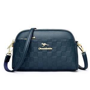 Sac à bandoulière décontracté pour femme, style vintage et tendance, avec fermeture éclair, motif géométrique, en PU, antivol, portable pour usage quotidien - Product Image 6