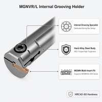 Porte-outil de rainurage interne haute pression MGNVR/L-A, barre de mandrinage indexable pour plaquettes MGMN, pour tours CNC