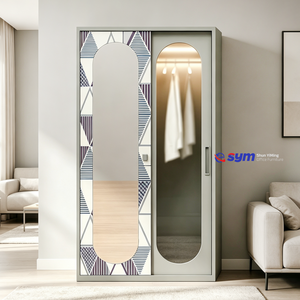 1.2mm Thickness Steel <strong>Wardrobe</strong> with Reinforced Frame, Sturdy Metal Clothes Storage Cabinet for Mining <strong>Camp</strong> Housing - Product Image 2