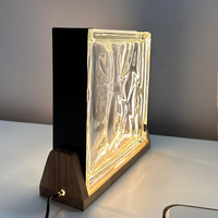 Blocs de verre creux dépoli de couleur pour une utilisation extérieure de cuisine Tenir des décorations de lumières LED créer une atmosphère romantique chaleureuse