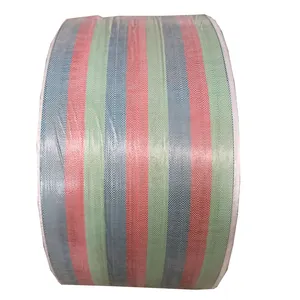 PP Material Woven Raffia Tubular Fabric Roll For Making Bags