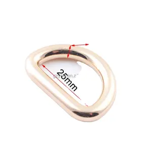 Anillo de metal de aleación de zinc para bolsos, accesorios de alta gama, 1 pulgada