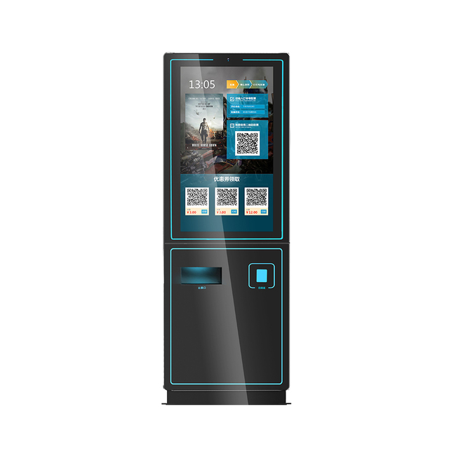 Vertical Ticket Vending Kiosk 43 Inch Touch Screen Android POS System for Cinema/Airport Use