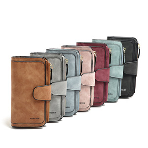 Cartera de Mano de Gran Capacidad para Dama al Por Mayor Estilo Coreano de Moda con Botón, Monedero con Cremallera para Señora, Cartera para Mujer Forever - Product Image 2