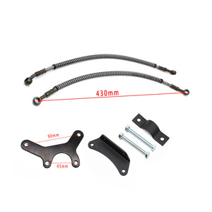 Accessoires moto : Kit d'espacement de support de tuyau d'huile pour couvercle latéral universel de refroidisseur d'huile, avec vis M10 M12 pour modification - Product Image 2