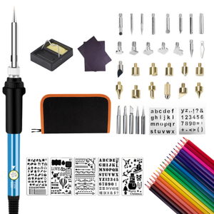 Nouveau produit Kit de <span class=keywords><strong>fer</strong></span> à <span class=keywords><strong>souder</strong></span> à bois stylo pyrogravure pour bois <span class=keywords><strong>fer</strong></span> à <span class=keywords><strong>souder</strong></span> tempéré réglable - Product Image 1