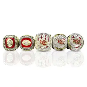 Factory Custom Rugby Championship Ring Sports Ring Baseball Football Championship Rings