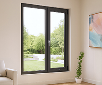 Ventanas de Aluminio con Aislamiento Térmico, Estilo Francés, para Casa o Villa, Marca Optima Custom Villa House Store, Ventana Panorámica Fija de Aluminio