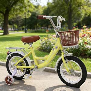 <span class=keywords><strong>Vélo</strong></span> pour filles de <span class=keywords><strong>20</strong></span> <span class=keywords><strong>pouces</strong></span> avec cadre en acier, jantes en alliage d'aluminium, freins à disque à vitesse unique et roues d'apprentissage pour les enfants de 6 à 8 ans - Product Image 4