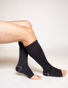 Personal Daily <strong>Compression</strong> <strong>Stocking</strong> For Man Knee High Medical-Class For Chronic Venous Insufficiency Open Toe Class 15-21mmHg - Product Image 3